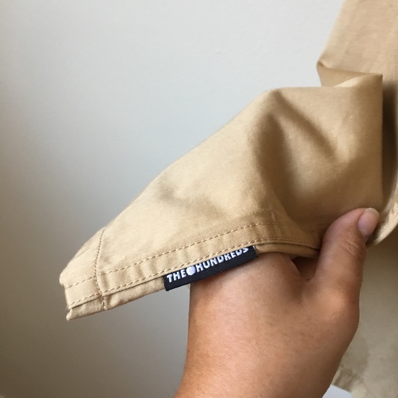 NWT The Hundreds khaki short sleeve button down - Picture 5 of 5